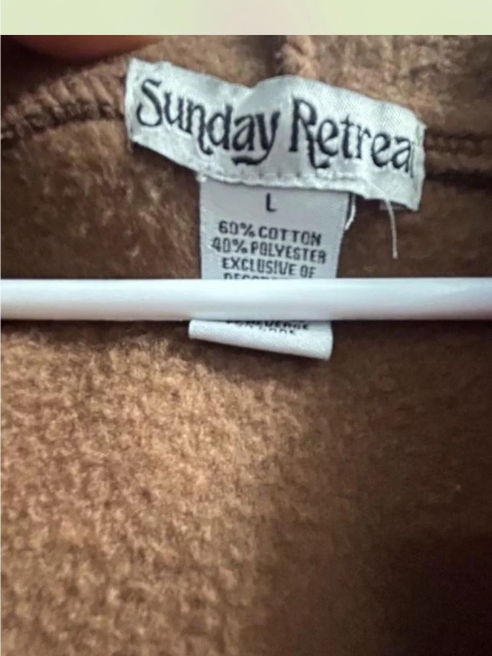 Brown 'God Is Good' Zip-Up Hoodie